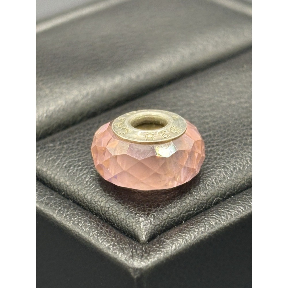 Chamilia Sterling Silver Pink Shimmering Charm #1 925 E22